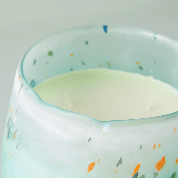 Green Glass Candle