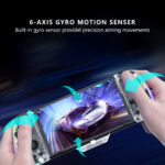 Flashing StarᵀᴹNew switch game controller 6-axis somatosensory left and right integrated in-line wired controller